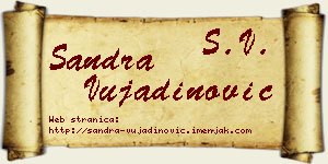 Sandra Vujadinović vizit kartica